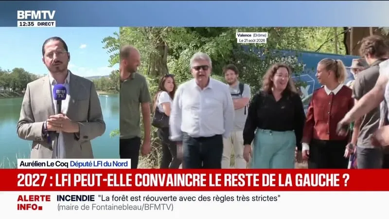Présidentielle 2027: "La main est tendue à la fois aux écologistes et aux communistes pour une nouvelle alliance populaire", confirme Aurélien Le Coq, député LFI
