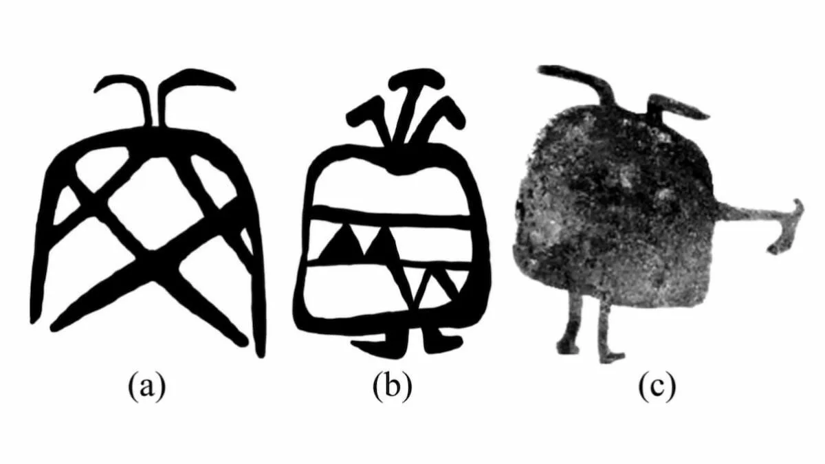 Uma caverna chinesa guardou arte da Idade do Bronze e símbolos budistas durante séculos