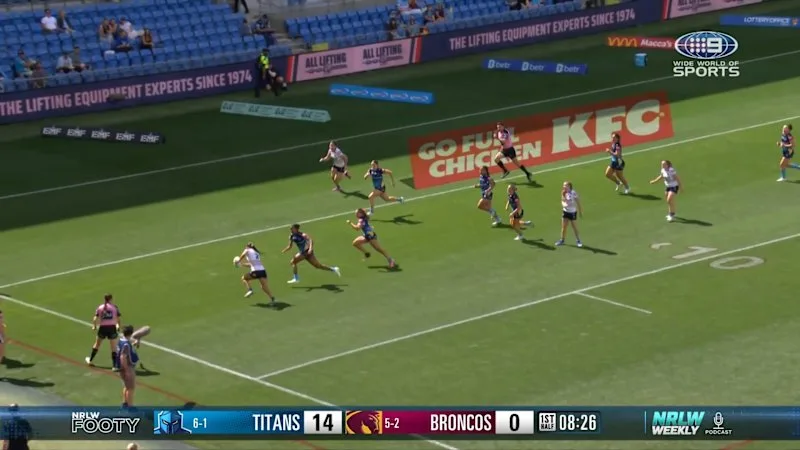 Titans strike with scrum play
