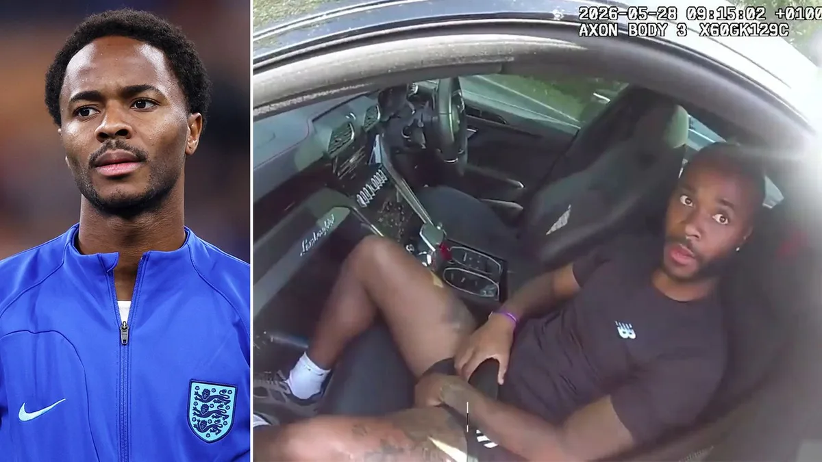 Fußballstar Raheem Sterling: Polizei-Bodycam filmt Festnahme von Ex-Nationalspieler