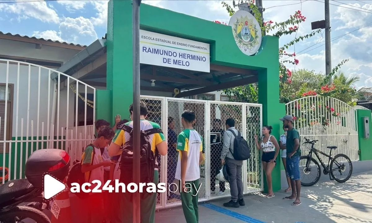 Usuário de drogas invade escola no bairro Raimundo Melo, em Rio Branco