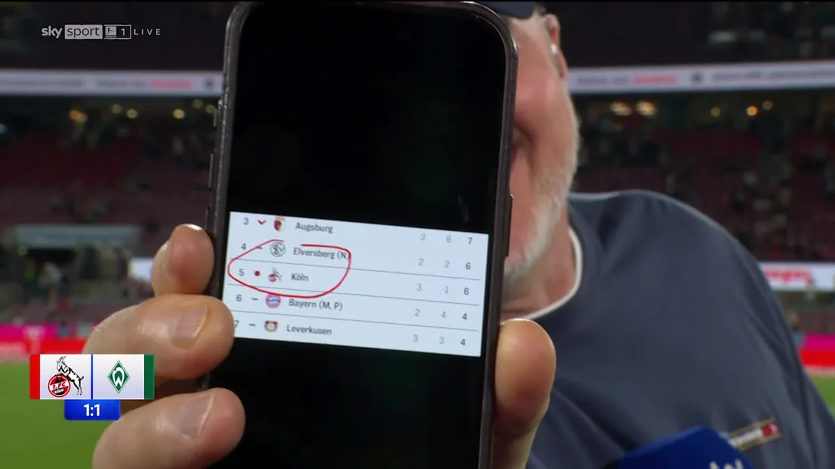 Nach dem Köln-Spiel - Raab zeigt Handy-Screenshot in die Kamera