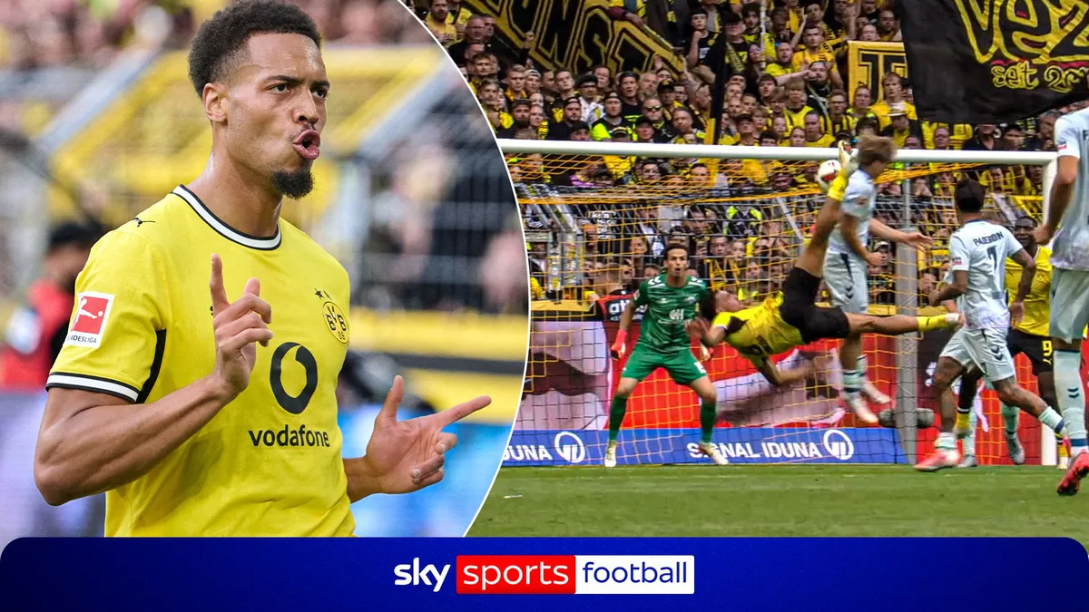 'Extraordinary!' | Nmaecha scores outrageous overhead kick for Dortmund