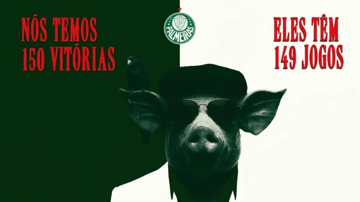 ‘Libertadores é para porcos’: Palmeiras tira sarro do Corinthians após classificação na Libertadores; veja
