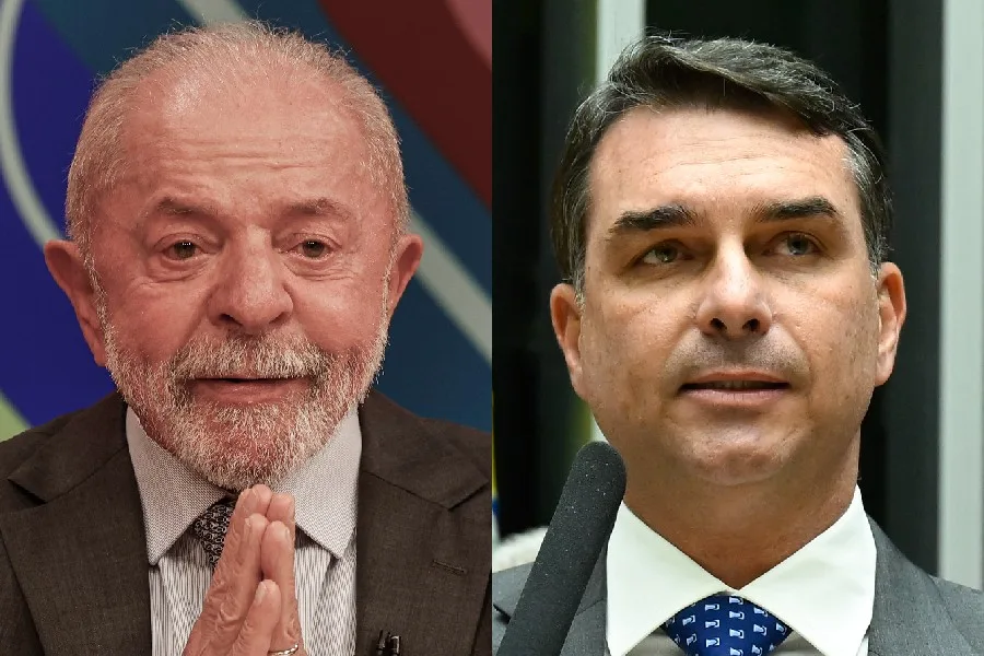 O estado em que Lula chega a ter mais que dobro das intenções de votos de Flávio, segundo pesquisa
