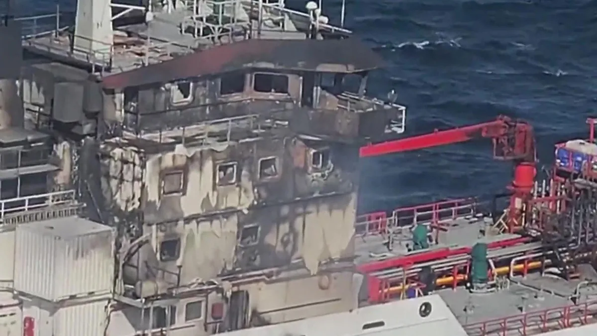 Erneut Feuer auf Handelsschiff vor Rumäniens Küste