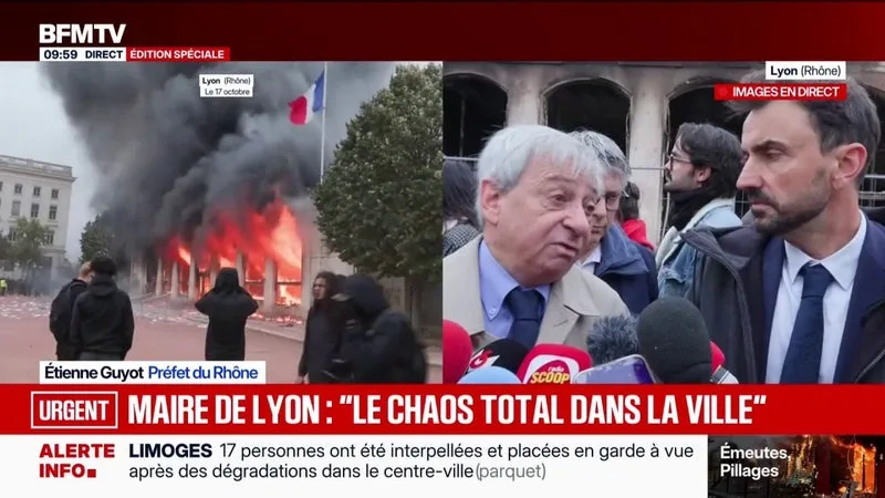Manifestations du 17 octobre: "On a protégé les gens d'abord", explique Étienne Guyot, préfet du Rhône