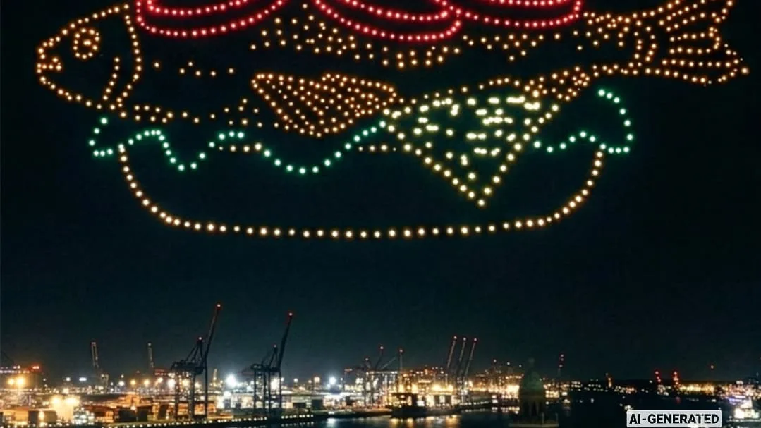 Hamburg leuchtet - Schiffs-Tickets für Drohnenshow ersteigern