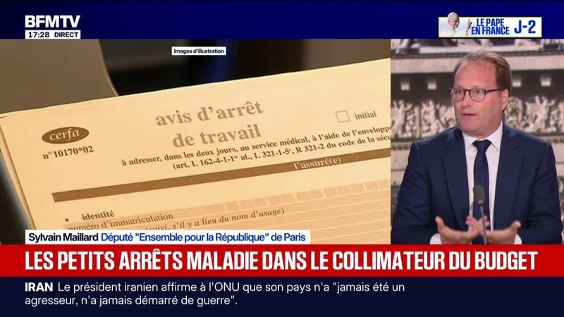 "On a un accroissement incroyable des arrêts maladie", assure Sylvain Maillard, député Ensemble pour la République