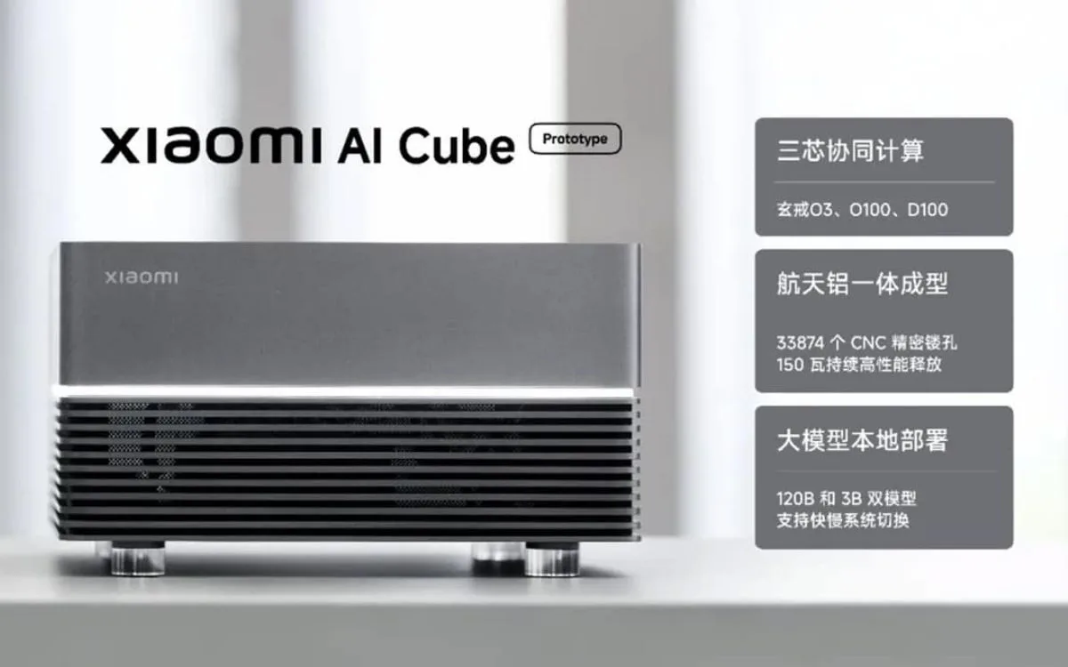 Xiaomi revela mini PC com três processadores XRING diferentes para rodar IA