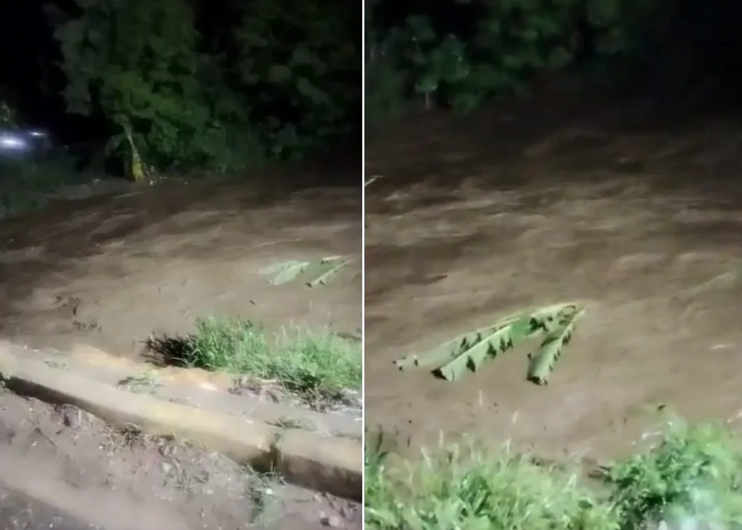 Desaparecieron dos pasajeros que iban en una camioneta arrastrada por el río en Aragua