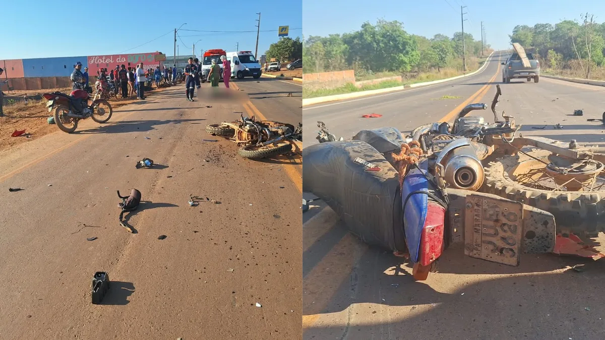 Duas pessoas morrem em acidente envolvendo duas motos e um carro no Piauí