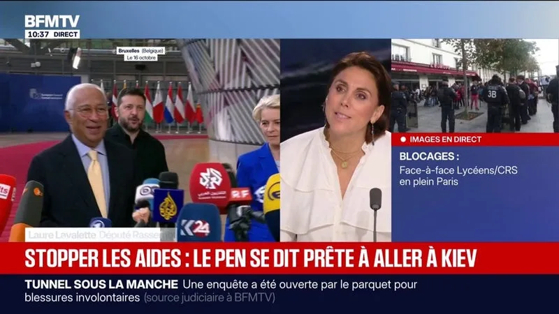 Aides à l'Ukraine : "Ce qui est prioritaire, c'est le peuple français, [...] on a déjà donné beaucoup d'argent", défend Laure Lavalette (RN)