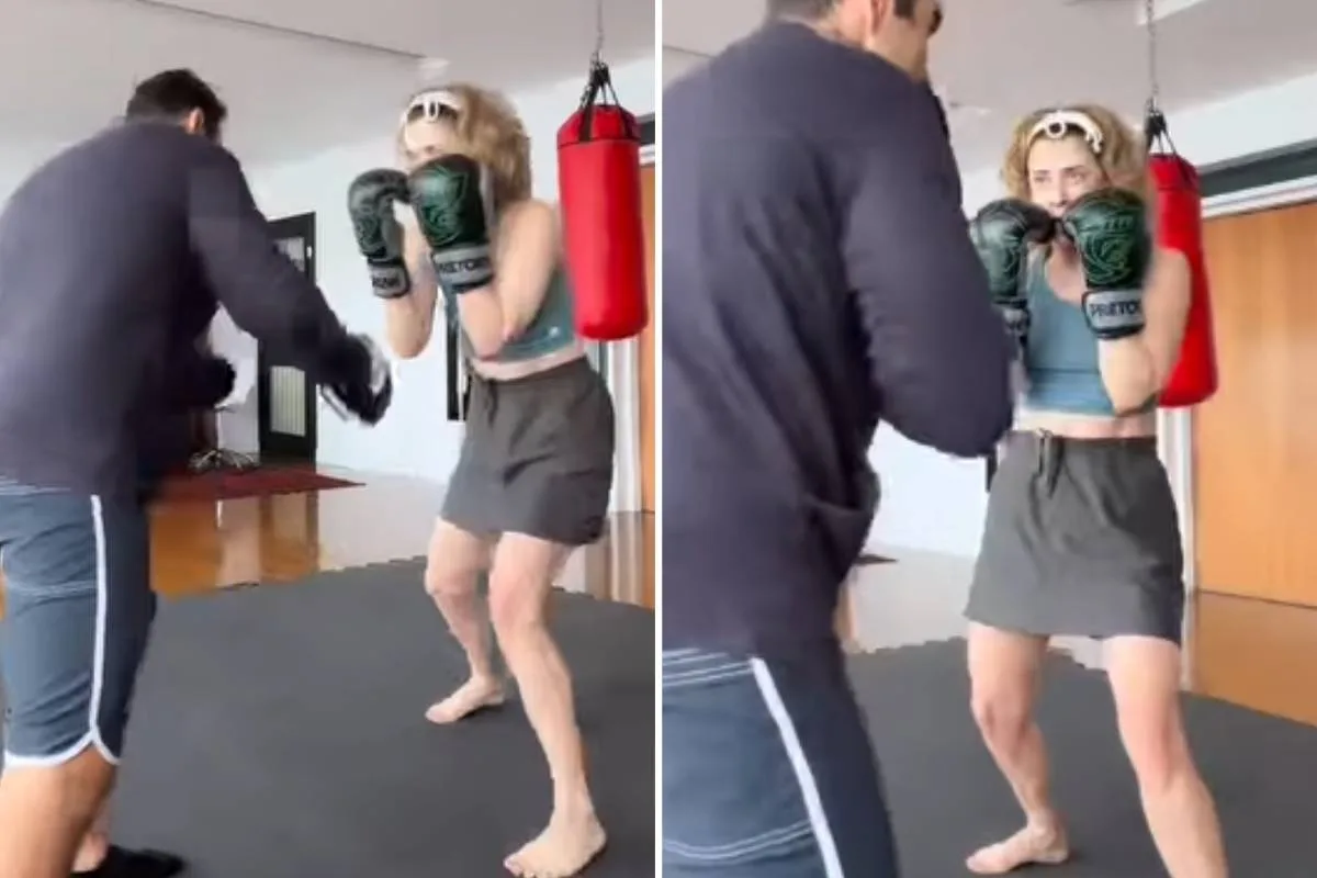 Personal de Fernanda Torres mostra treino intenso de boxe da atriz; veja vídeo