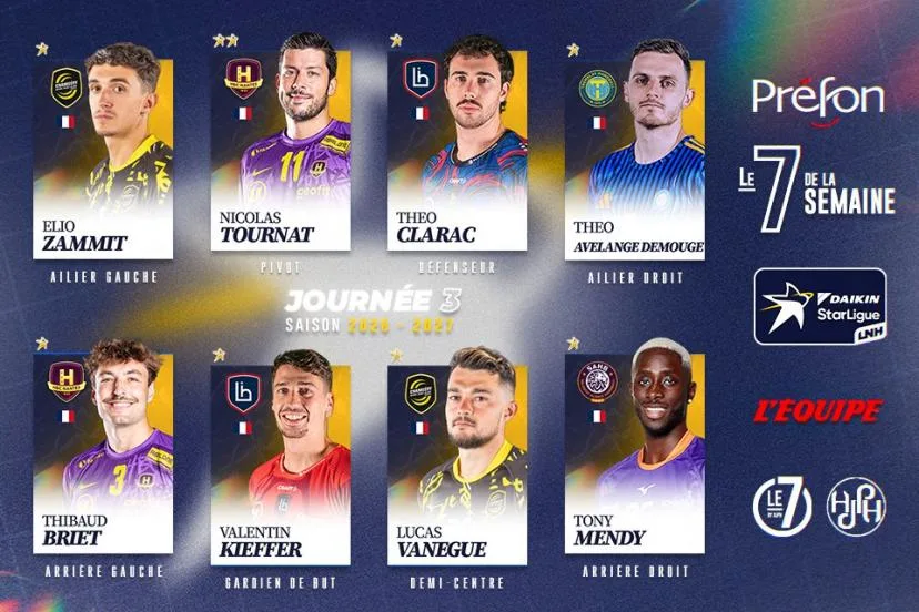 Les Nantais Nicolas Tournat et Thibaud Briet dans le 7 de la semaine en Daikin Starligue