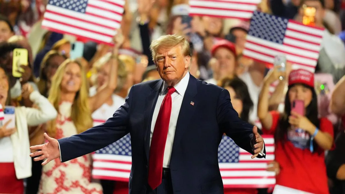 Donald Trump implores Republican convention goers to ‘go and vote’ as party faces midterm risks