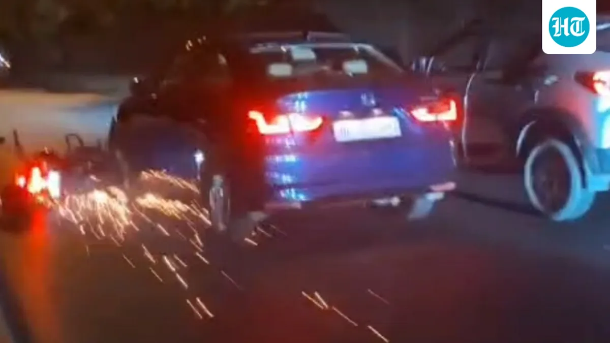 Man falls off, parked bike dragged under car in Delhi's RK Puram, 73-year-old driver held