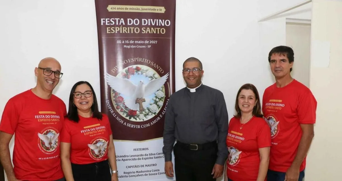 Festa do Divino Espiríto Santo de Mogi das Cruzes divulga o tema da edição de 2027