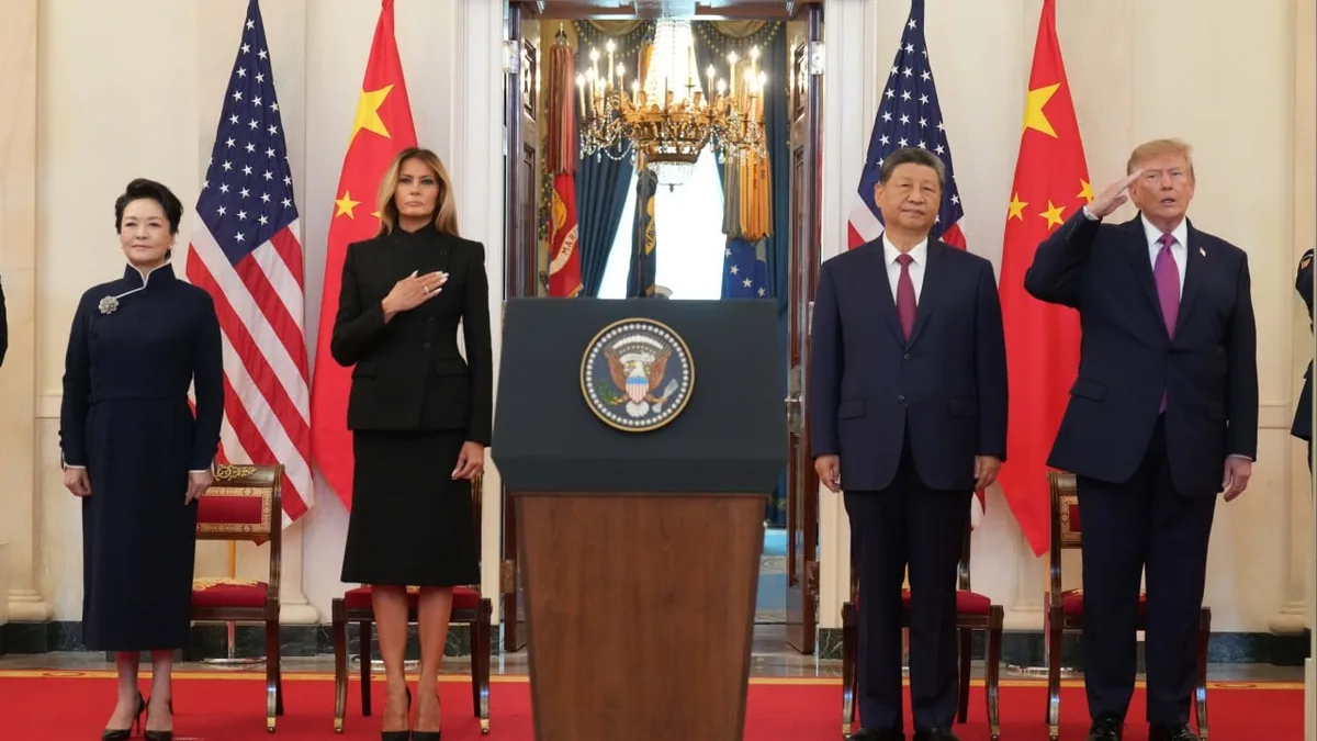 Beyond the Rose Garden and the military review, Trump and Xi get down to business