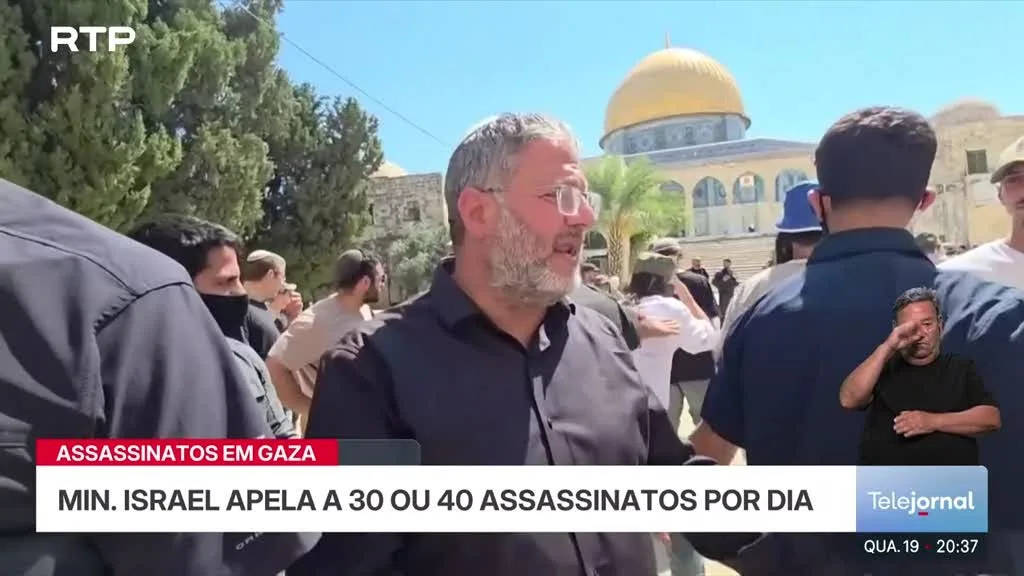 Ministro israelita apela a 30 a 40 palestinianos assassinados por dia