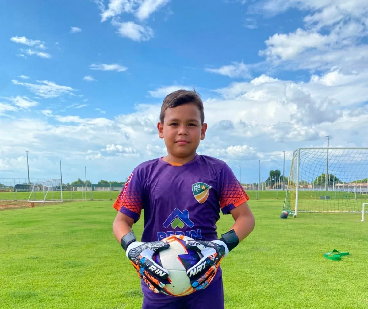 Goleiro roraimense de 11 anos busca bicampeonato da Iberligue pelo Monte Roraima