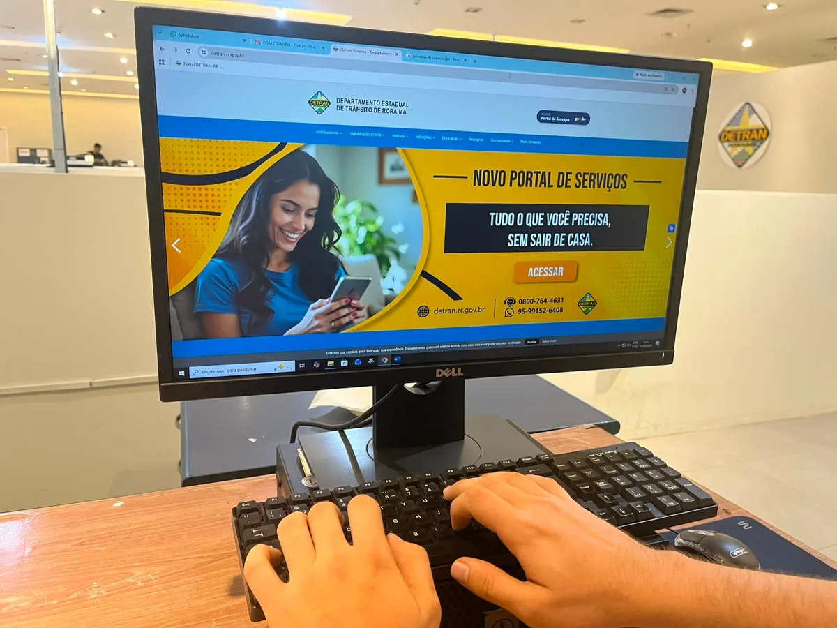 CNH, débitos, infrações e documentos: veja os serviços disponíveis no novo portal do Detran-RR