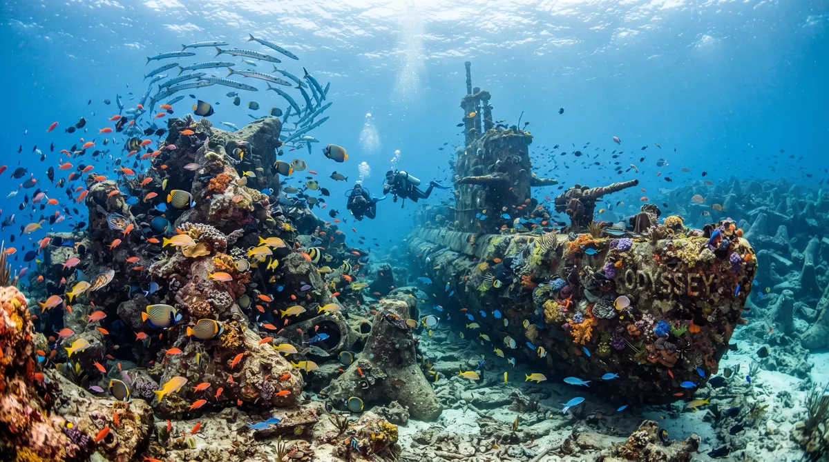 Dois recifes artificiais na costa da Austrália Ocidental passaram de uma dúzia de espécies de peixes para mais de 60