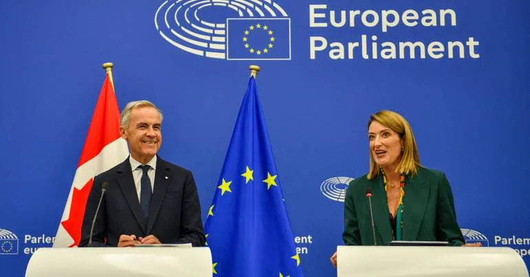 UE abriu os braços à aproximação do "amigo" Canadá