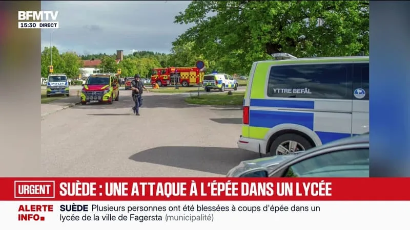 Suède: plusieurs personnes blessées à coups d'épée dans un lycée, un suspect interpellé