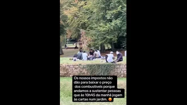 "Os nossos impostos" sustentam alegados imigrantes a jogar às cartas? Não
