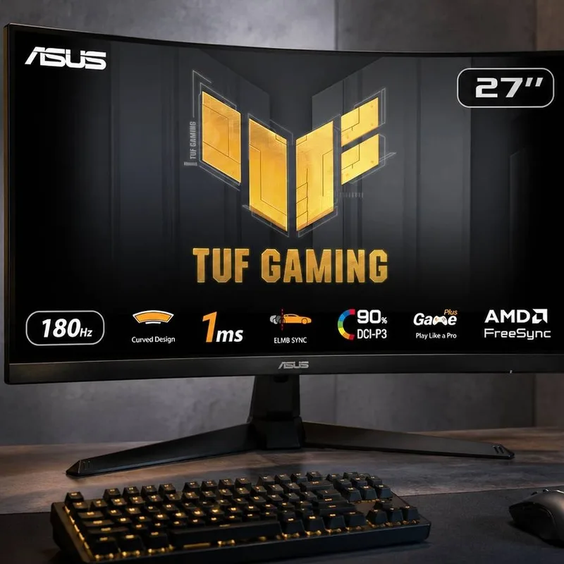 Actualité : Baisse de prix - L'écran Asus TUF Gaming (27", Full HD, 180 Hz, incurvé) passe sous les 150 €