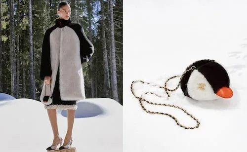 Chanel presenta una bolsa de pingüino; así es su nueva colección Coco Neige 2026