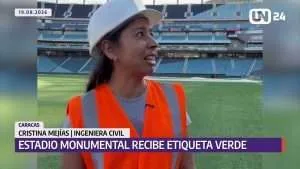 Estadio Monumental recibe etiqueta verde