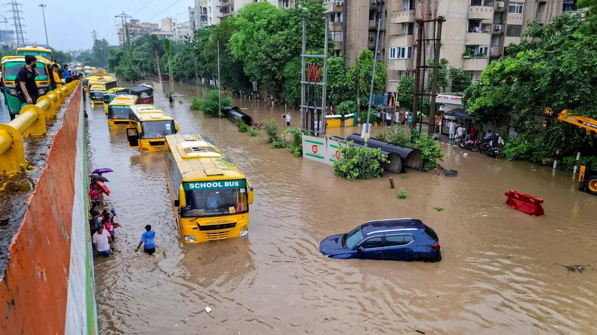 'Horrifying to the core': Gurgaon rain traps kids in school buses for over 7 hours