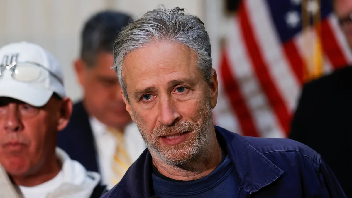 Jon Stewart Tears Into Trump Press for Acting Like Natalie Harp