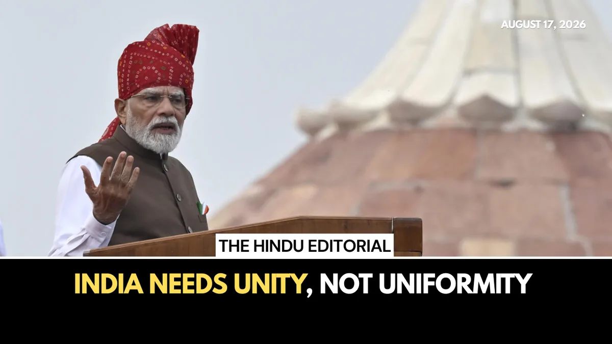 ​United and free: on the Prime Minister’s Independence Day speech | The Hindu Editorial