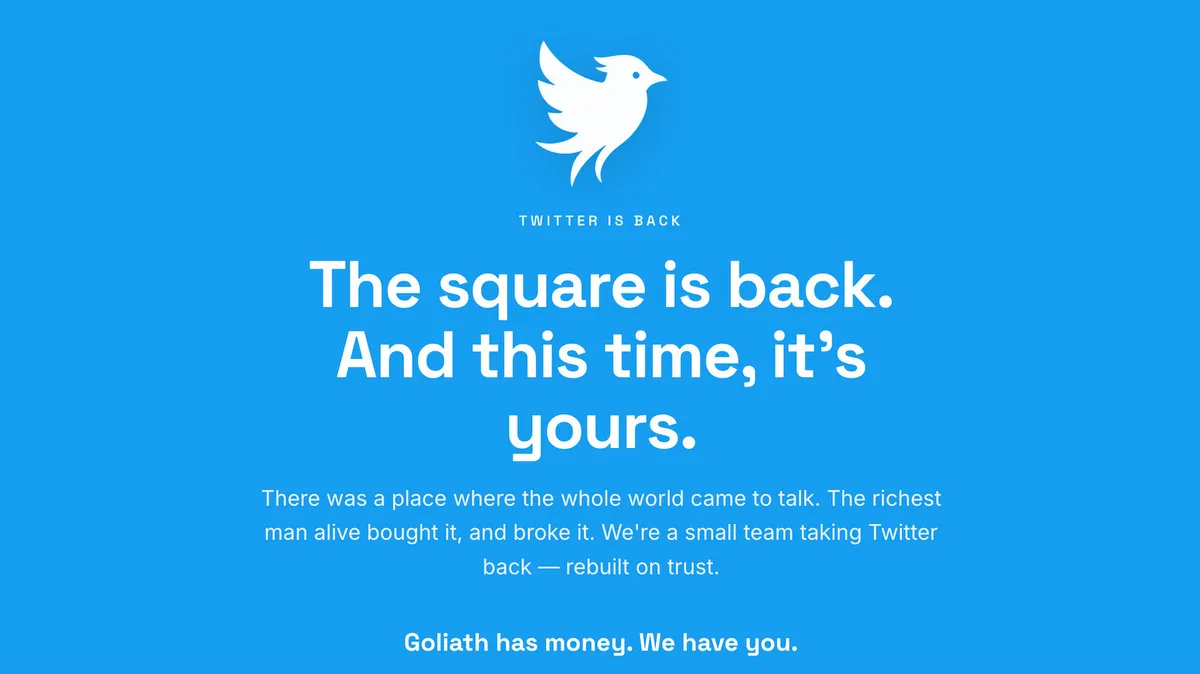 There's a new Twitter in town, even though a judge has yet to rule on a trademark injunction