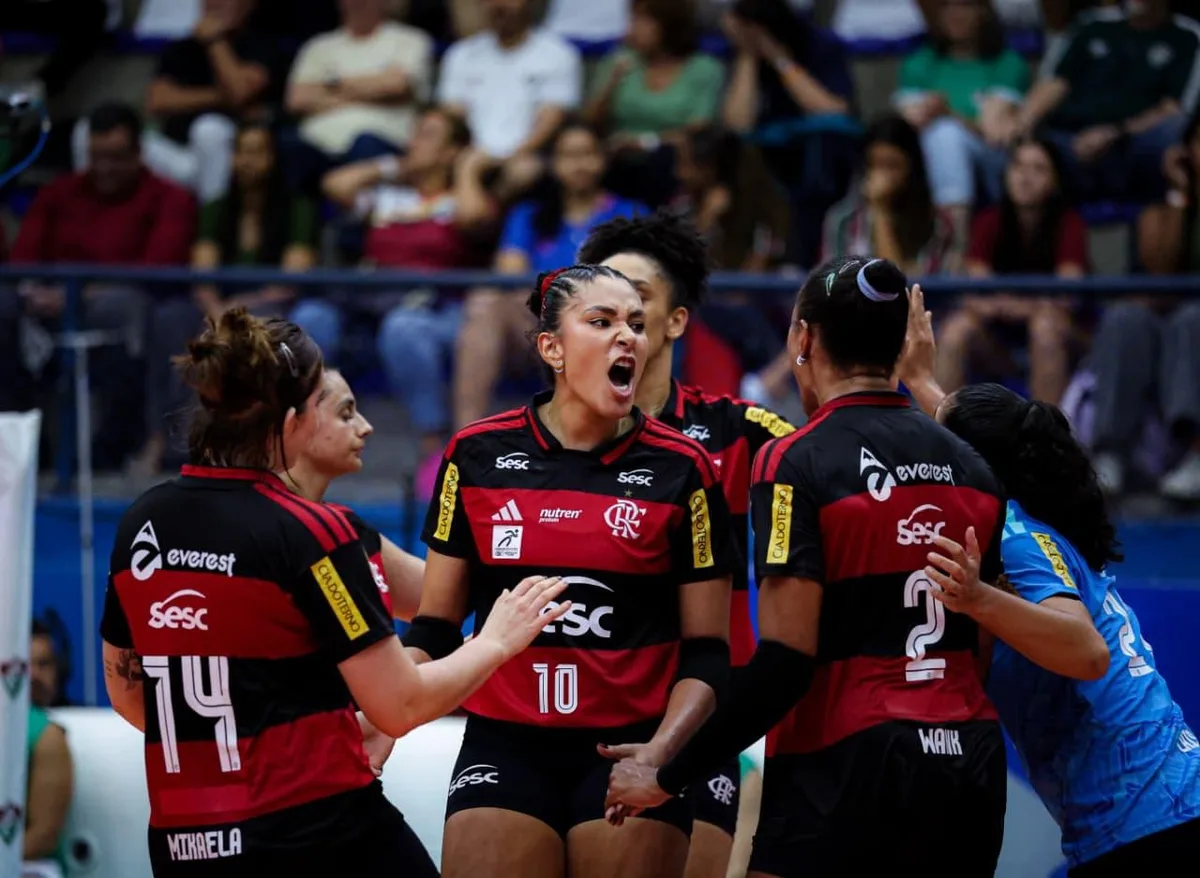 Sesc-Flamengo vence o Fluminense e conquista o 21º título do Carioca de vôlei