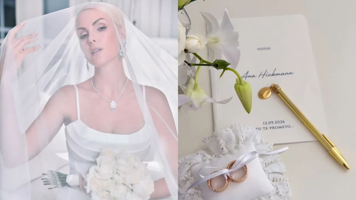 FOTOS: Ana Hickmann se casa com Edu Guedes em fazenda histórica com dois vestidos de grife, vila italiana e atração internacional