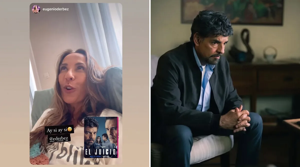 “Qué fuerte, me enamoré” Consuelo Duval alaba la actuación de Eugenio Derbez en la serie “El juicio”