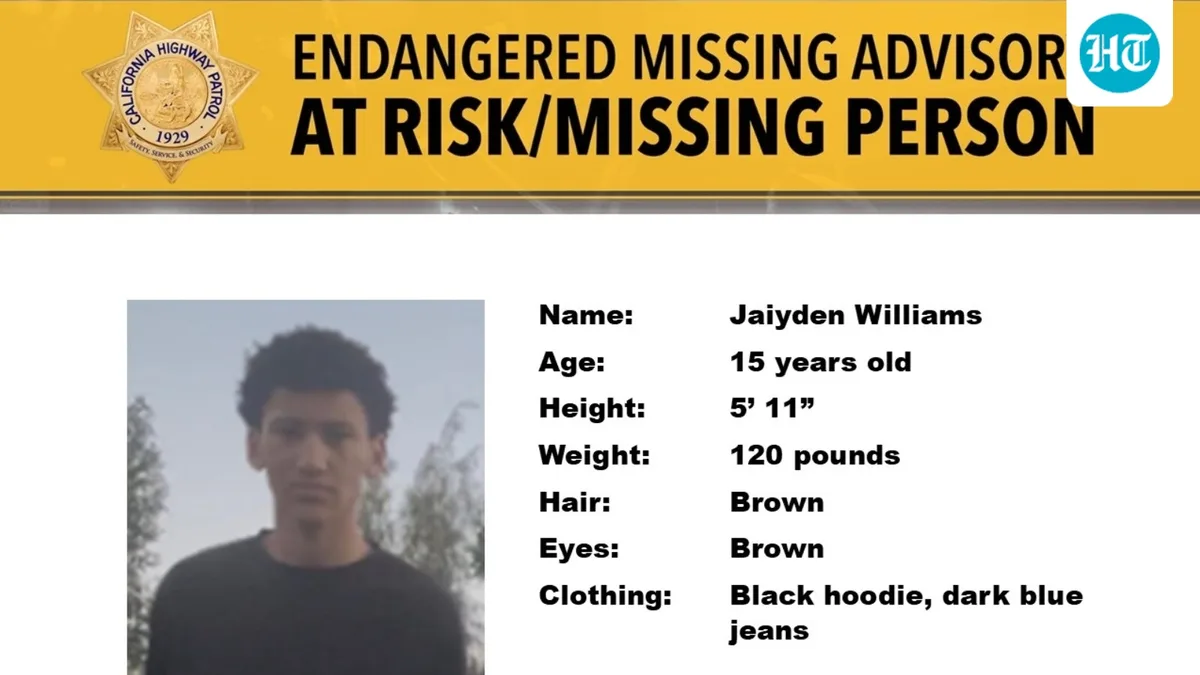 Jaiyden Williams: 5 things about missing California youth as ‘endangered missing’ advisory issued - latest update