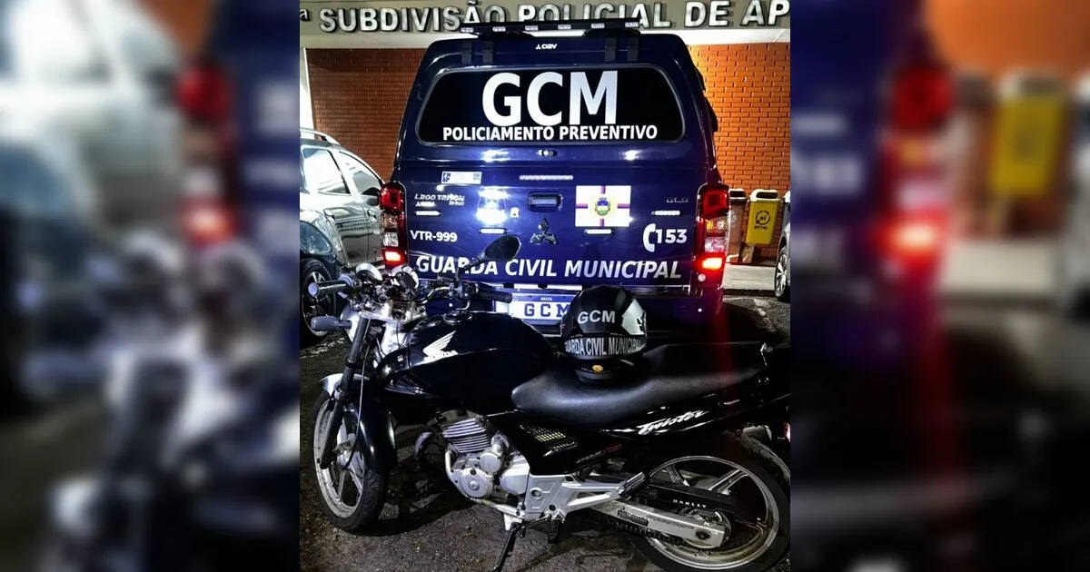 GCM Apucarana prende homem com moto furtada no ano de 2020 em Cambé