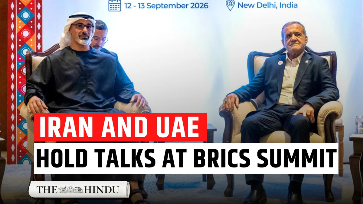 Watch: Thaw in Delhi? Iran President meets Abu Dhabi Crown Prince amid West Asia hostilities
