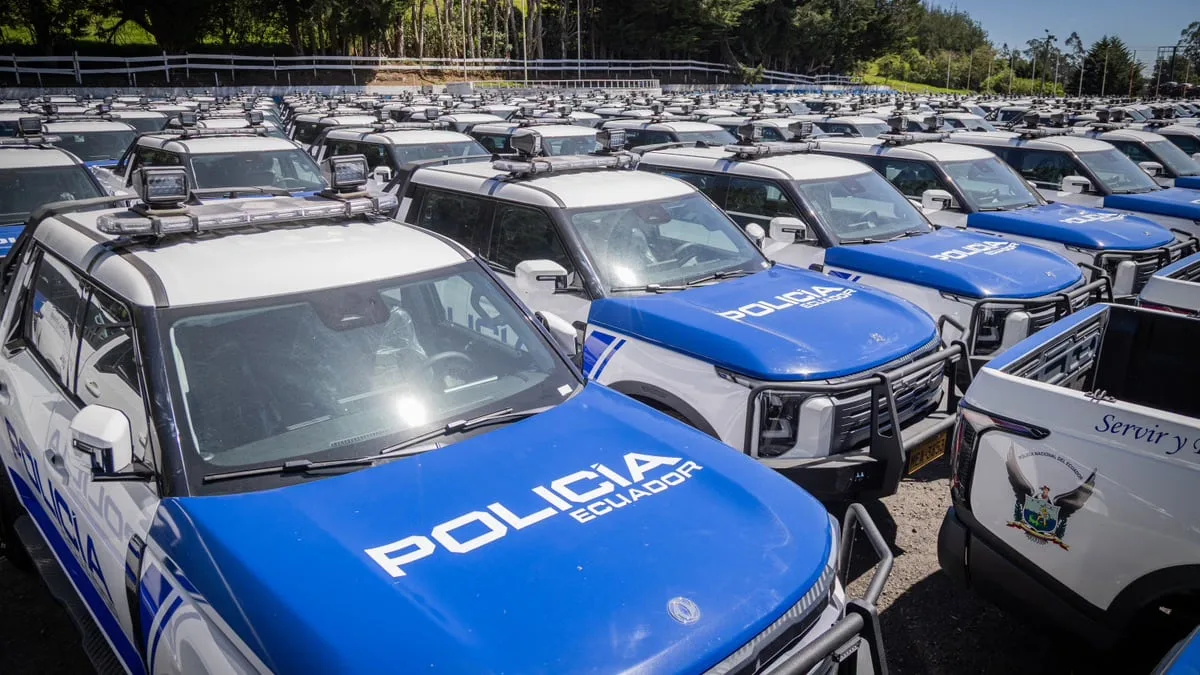 Ecuador incorpora 500 patrulleros a la Policía en una inversión de USD 24,3 millones