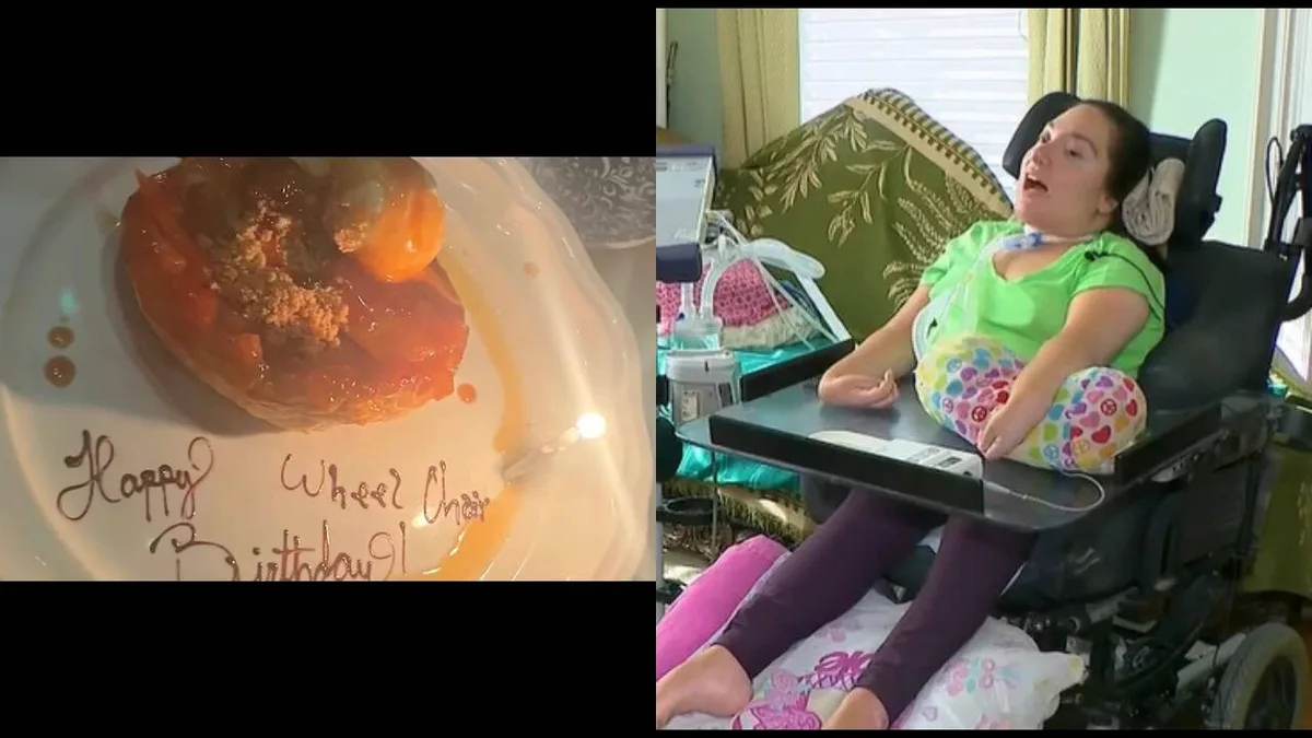 'Happy birthday wheelchair': Disabled New Jersey woman shocked seeing hurtful message on cake; restaurant says it was a reference for where the cake was to be served