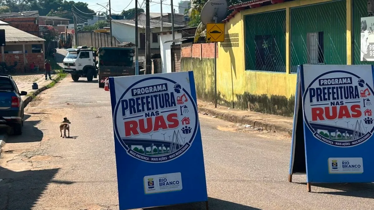 Prefeitura nas Ruas avança com obras em bairros de Rio Branco; novos ônibus devem chegar em setembro
