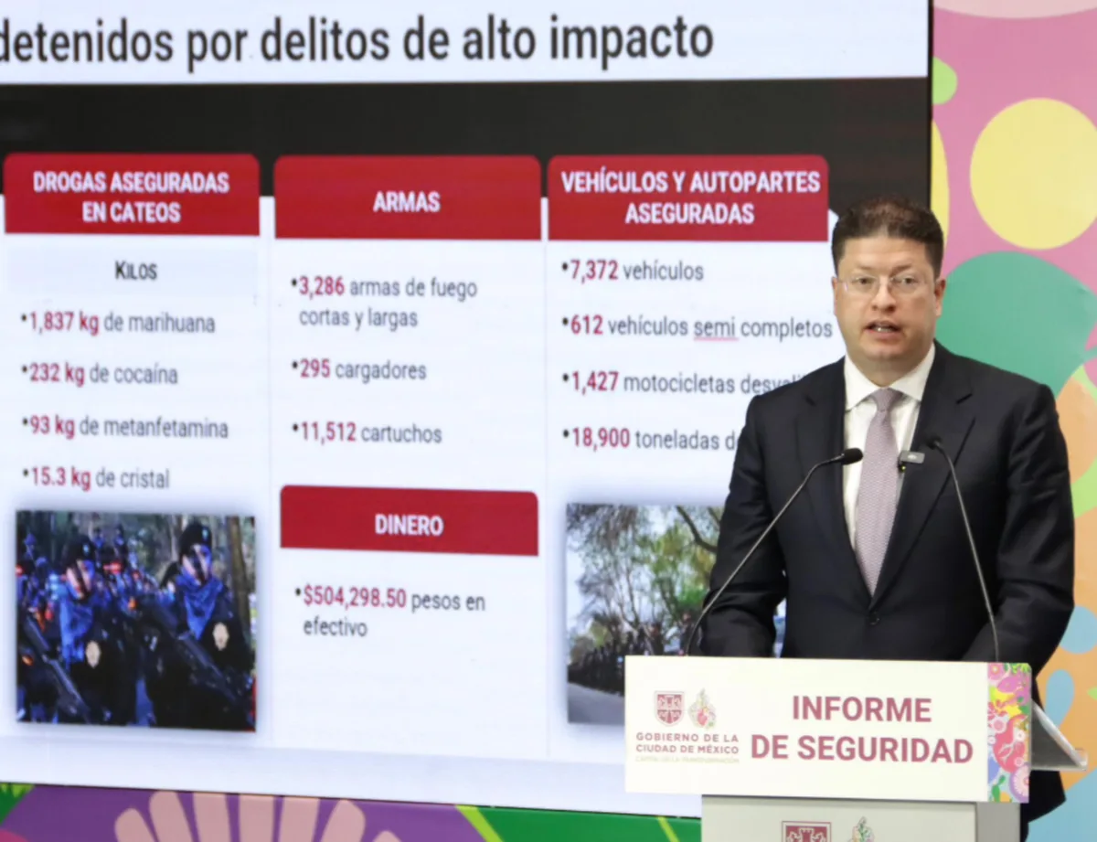 Destaca Gabinete de Seguridad baja delictiva previo al Segundo Informe de Brugada