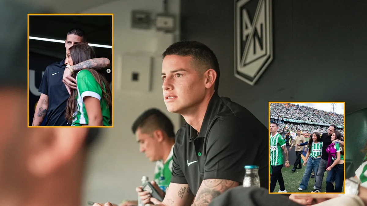 Este fue el emotivo mensaje de Salomé Rodríguez luego de la presentación de James Rodríguez como nuevo jugador de Nacional en el estadio Atanasio Girardot