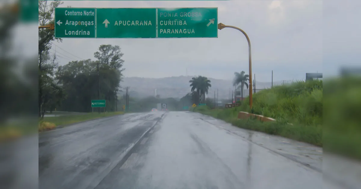 Com 174,4 mm, Apucarana já ultrapassa média de chuva esperada para setembro