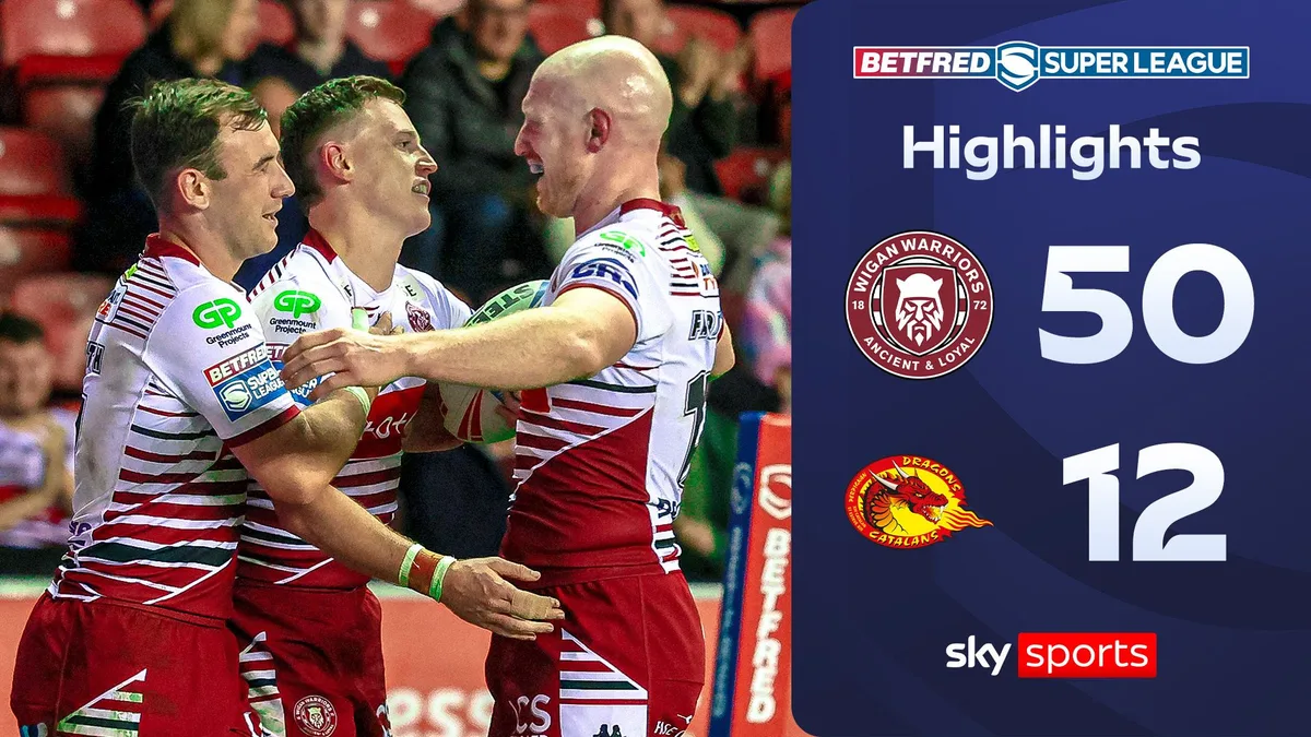 Wigan thrash Catalans to win League Leaders' Shield